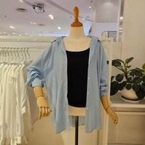 미엘로 MM45NB102BLFF_루즈핏무지롱셔츠남방