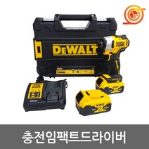 [디월트] 충전임팩드라이버 DCF809P2 20V 5.0AH BL모터 2pack 티스텍케이스