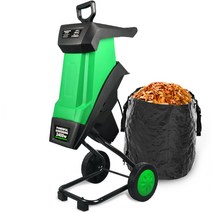 잔가지파쇄기 볏짚절단기 볏집 사료 목재 파쇄기 경량, 2400W 분쇄기  30m 국수