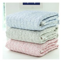 바숨 시어서커 쿨 여름카페트 겸 침대패드 패드, 눈꽃송이 카페트 SS/ 핑크