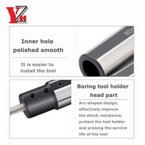 선반 밀링 보링YZH SHB12 - 3 4 5 6 7 8 10 12 mm 보링 공구 홀더 소경 CNC 선반 100mm 텅스텐 스틸, 05 SHB16-3
