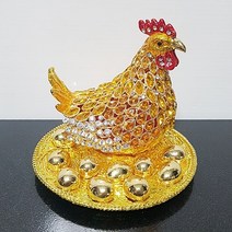 호아트 황금알 보석 닭 1p 장식품, 노랑