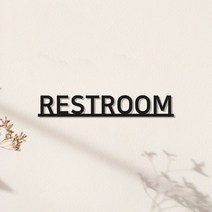 스튜디오투명 화장실 표지판, RESTROOM, 1개