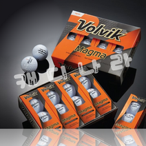 VOLVIK 볼빅 뉴마그마 골프공 3피스 볼 3구 옐로우 화이트 방향표시선 퍼팅라인, 1.볼빅 뉴마그마 옐로우-3구