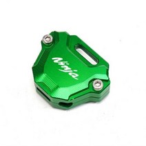 오토바이튜닝 가와사키 닌자 1000SX ZX6R ZX10R 650 400 1000 오토바이 액세서리 키 커버 케이스 쉘 및 자수 배지 열쇠 고리, KC Green