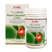 Hi Well 하이웰 프리미엄 홍합 글루코사민 5500mg 180베지캡슐