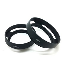 Mingjin 니콘 캐논 소니 펜탁스 후지필름 카메라 용 37mm-62mm 금속 중공 렌즈 후드 태양 그늘 커버, 55mm