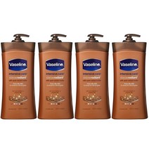 바셀린인텐시브케어 코코아 래디언트 바디로션, 600ml, 4개