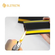 바닥 보양재 보양제 보온재 비닐 보양지바닥 케이블 커버 PVC 압출 방지 코드 보호기 자체 접착 전원 및, 03 Gray_03 D40_01 1M