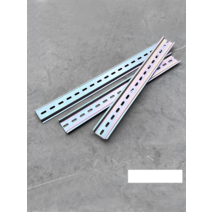 시스템찬넬 펀칭 앵글 선반 철 아연 도금 브래킷 3면, 20CM 길이 처리50 스트립