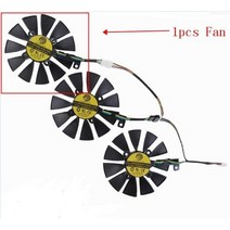 ASUS Strix GTX980TI GTX1060 R9 390 90MM PLD09210S12M T129215SU 그래픽 카드 냉각 팬, 01 1pcs Fan(Top)