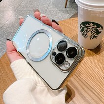 아이폰 적용되는 전기 도금 맥세이프 magsafe 유리 렌즈 보호 케이스