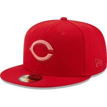 [미국정품] 891288 스냅백 캡모자 MLB [신시내티 레즈] 뉴에라 Monochrome Camo 59FIFTY Fitted Hat - Red