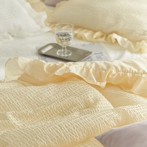 데코뷰 뱀부 시어서커 프릴 여름차렵이불세트 SS