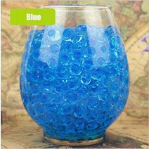소일 500pcs 매직 크리스탈 토양 진흙 어린이 장난감 물 구슬 어린이 꽃 성장 물 하이드로 겔 공 홈 장식 화분, 푸른