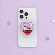 스누피 하트 정품 그립톡 (5color), 쿨쿨스누피, 쿨쿨스누피