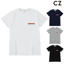 크로젬 3 컬러 테이프 스탠다드 핏 반팔티 CRZTS 407