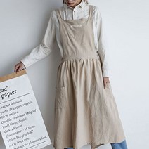 린넨 모던 앞치마 에이프런 3style, 모던앞치마 C / 그레이