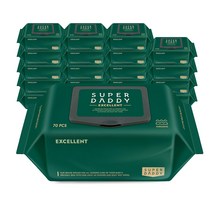 슈퍼대디 엑셀런트82 물티슈 캡형 70매 20팩 1181716, 엑설런트82, 10팩