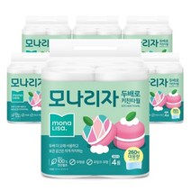 모나리자 두배로 키친타올 260매 4롤 4팩_, 16개