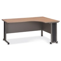 가구뱅크(지방택배불가) (우측형) L형 웨이브 퍼즐책상 사무용가구 사무용책상 사무실가구 컴퓨터책상 학생책상 공부책상 ㄱ자책상 L자책상, 지방배송불가 / 아카시아:W1800*D1200*H720