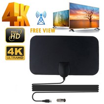 TV 셋톱 박스 스마트 수신기 OTT (에서 선박 us) HD 4K 디지털 안테나 13ft 케이블 DVB-T2 커버, Digital TV antenna, Digital TV antenna