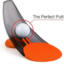 초보자용 압력 퍼팅 골프 트레이너 보조 사무실 홈 카펫 퍼트 연습 조준 1 개, 05 주황색