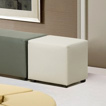 다우미 성인용 모티브 1인용 사각스툴, 옐로(MTV-068)