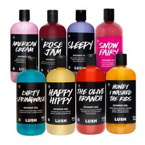 Lush 러쉬 샤워젤 바디워시 500g x 2개 세트, 더티 스프링워시 500g, 로즈잼 500g