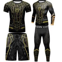 복싱복 킥복싱복장 MMA 러쉬 가드 티셔츠 남성 세트 복싱 트레이닝 의류 슈트 Bjj G
