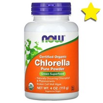 나우푸드 클로렐라 Chlorella 퓨어 파우더 가루 분말 113g4온즈, NOW02636