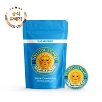 [자일리톨스톤] 100% 핀란드산 자일리톨 사탕 틴케이스 70g +지퍼백 70g 당류0% 무설탕, 오리지널 틴케이스+지퍼백 70g