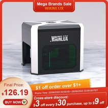 wainlux 3000mw cnc 레이저 조각기 미니 레이저 조각 기계 지원 pc 및 모바일 제어 로고 프린터 마크 조각기 k6, 에게