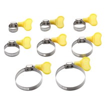 5Pcs 스테인레스 스틸 핸들 호스 클램프 원형 공기 물 파이프 연료 클립 패스너, 08 32-44mm-1