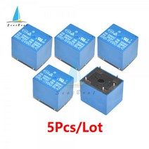 5pcs 릴레이 SRD- 5VDC-SL-C SRD-12VDC-SL-C 5 핀 PCB 유형 DC 5V 12V 24V 48V 10A 250VAC 전원 SRD-24VDC-SL-C, 04 48V