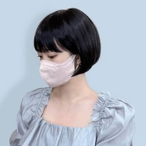 모위드 여자 항암가발 전체수제 블랜딩 단발 mo312