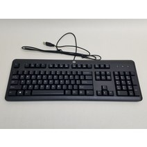 신품 HP 672647003 KU1156 유선 표준 USB 데스크탑 키보드 블랙