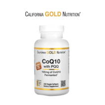 CGN 캘리포니아 골드 뉴트리션 코큐텐 코엔자임Q10 PQQ 240 Veggie Softgel CoQ10, 1개