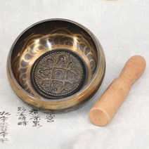 Decorativewalldishes 홈 장식 장식 벽 티베트어 노래 그릇 요리 티베트어 불교 요가 명상 Fengshui 그릇, 10.5cm x 5cm, 협력사