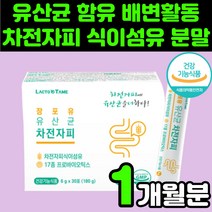 50대 여자 장 운동 건강 차전 자전 자피 차피 피차 분말 식이섬유 가루 유산균 보충제 영양제 추천 복부 가스 제거 묵은 변 부드럽게 섬유질 섬유소 차전피 차전차 퀘변 숙변 잔변감, 1박스(1개월분)
