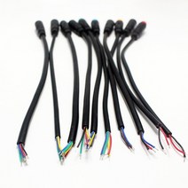 배달전기자전거 2Pcs M8 2 3 4 5 6 핀 전기 자전거 플러그 커넥터 배선 라인 스쿠터 브레이크 케이블 Pluge, 01 1 Male 1 Female, 03 4Pin