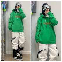 후드티 보드복 스키복 남녀공용 상의 여성 남성 스노우보드 방수 기모