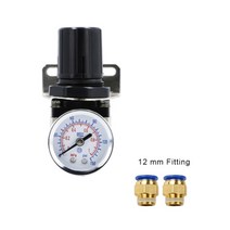 공압 필터 AR2000-02 G1/4 "제어 압축기 펌프 가스 조절 레귤레이터 처리 장치 게이지, with 12mm fittings