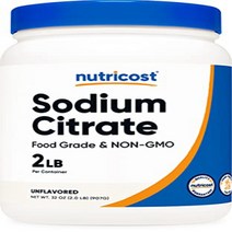 Nutricost Sodium Citrate Powder 2LB (32oz) - Food Grade Non-GMO - Emulsifier Natural Flavor Enhanc, 1