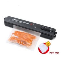떡포장기계 실링 포장 220V 110V 가정용 블랙 식품 진공 포장기 진공백 씰링기, [01] Machine 10pcs bags, [01] EU 플매트 카펫 러그