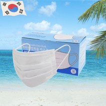 국산 여름용 일회용마스크 2000매 귀가편한 귀안아픈 약국 마스크, 화이트