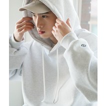 JEMUT 로그 오버핏 기모 후드 백오트밀 YHHD2302 Log Overfit Napping Hood Whiteoatmeal