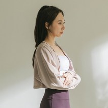 [행복한백화점][모어아웃]요가복-코튼 크롭 볼레로