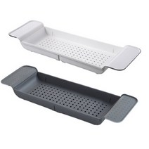 욕실선반 1p 반신욕트레이 길이조절 목욕놀이선반, 욕조트레이 1P 그레이