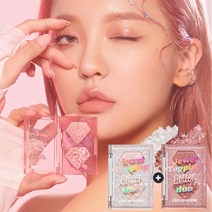 커버스테이 쿠션 파운데이션 EX 본품 15g+리필 15g (10%쿠폰+15%중복쿠폰+달달한증정품)(스무스퍼프2입x2EA), 쥬얼 토핑 글리터 듀오 3g 1+1(1